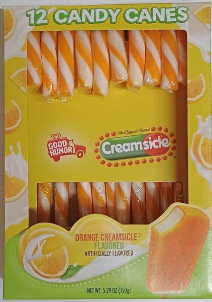 CREAMSICLE Candy Canes 'Orange' Zuckerstangen  12 Stück 150 gr Import USA